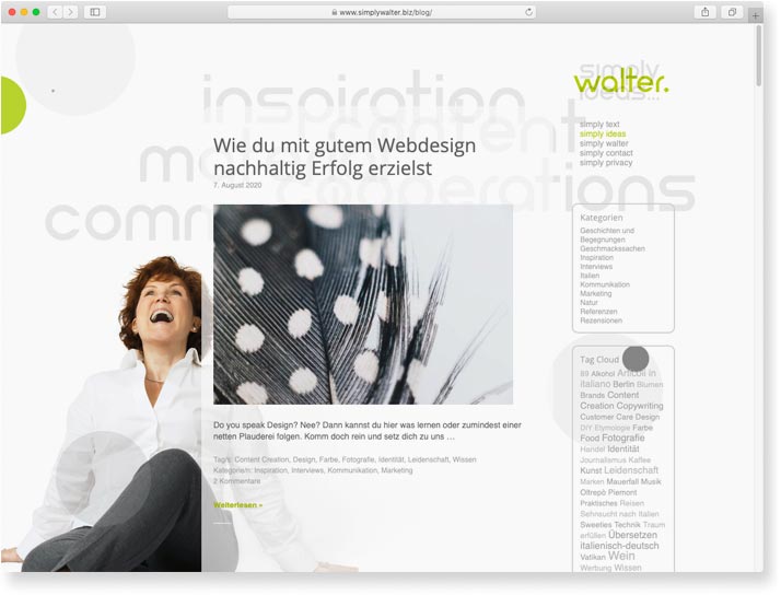 simply walter. simply ideas ...: Website