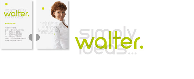 simply walter. simply ideas ...: Visitenkarte & Logo